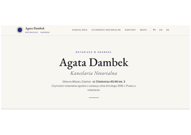 Agata Dambek WebPage
